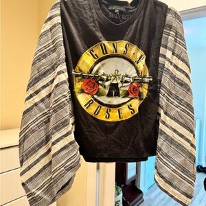 Black Graphic Band T-Shirt